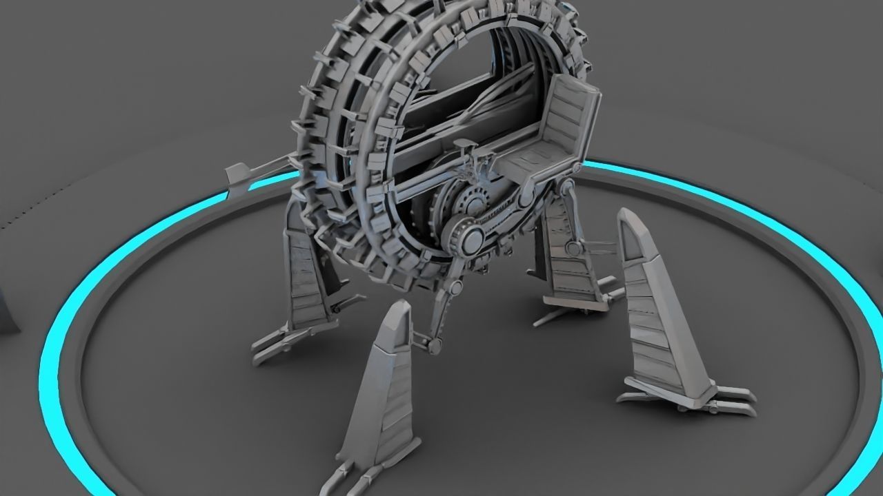 GRIEVOUS VEHICLE  rigged animated 3D model_23