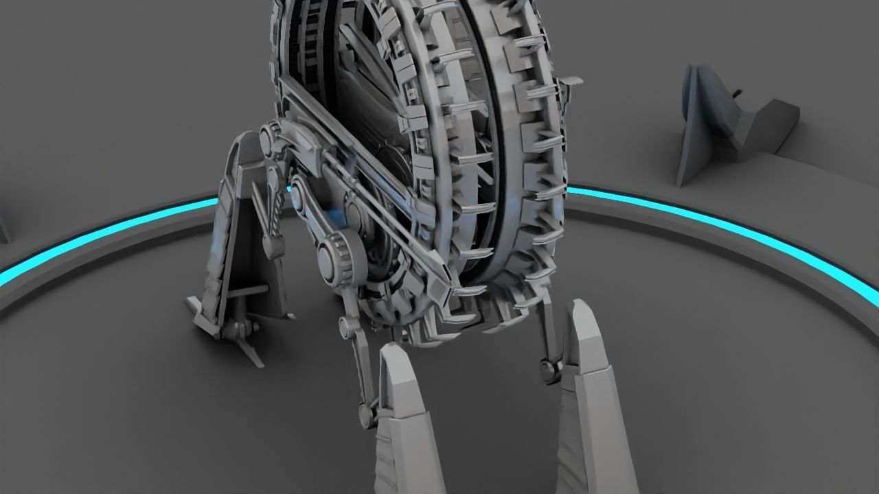 GRIEVOUS VEHICLE  rigged animated 3D model_22