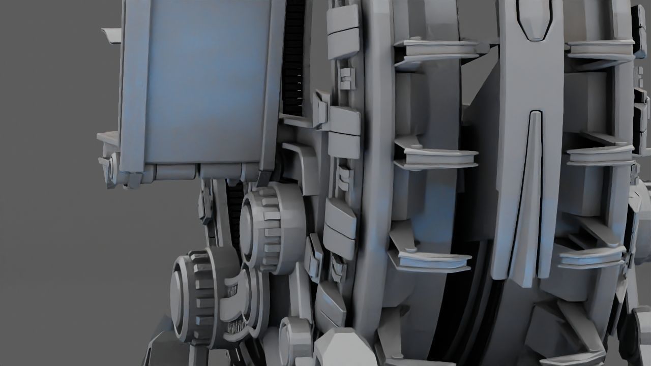 GRIEVOUS VEHICLE  rigged animated 3D model_18