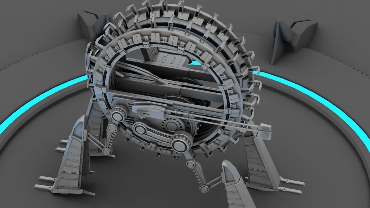 GRIEVOUS VEHICLE  rigged animated 3D model_14