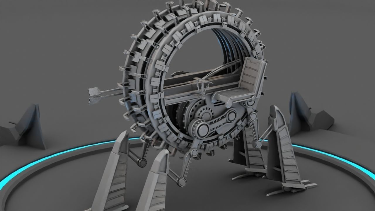 GRIEVOUS VEHICLE  rigged animated 3D model_6