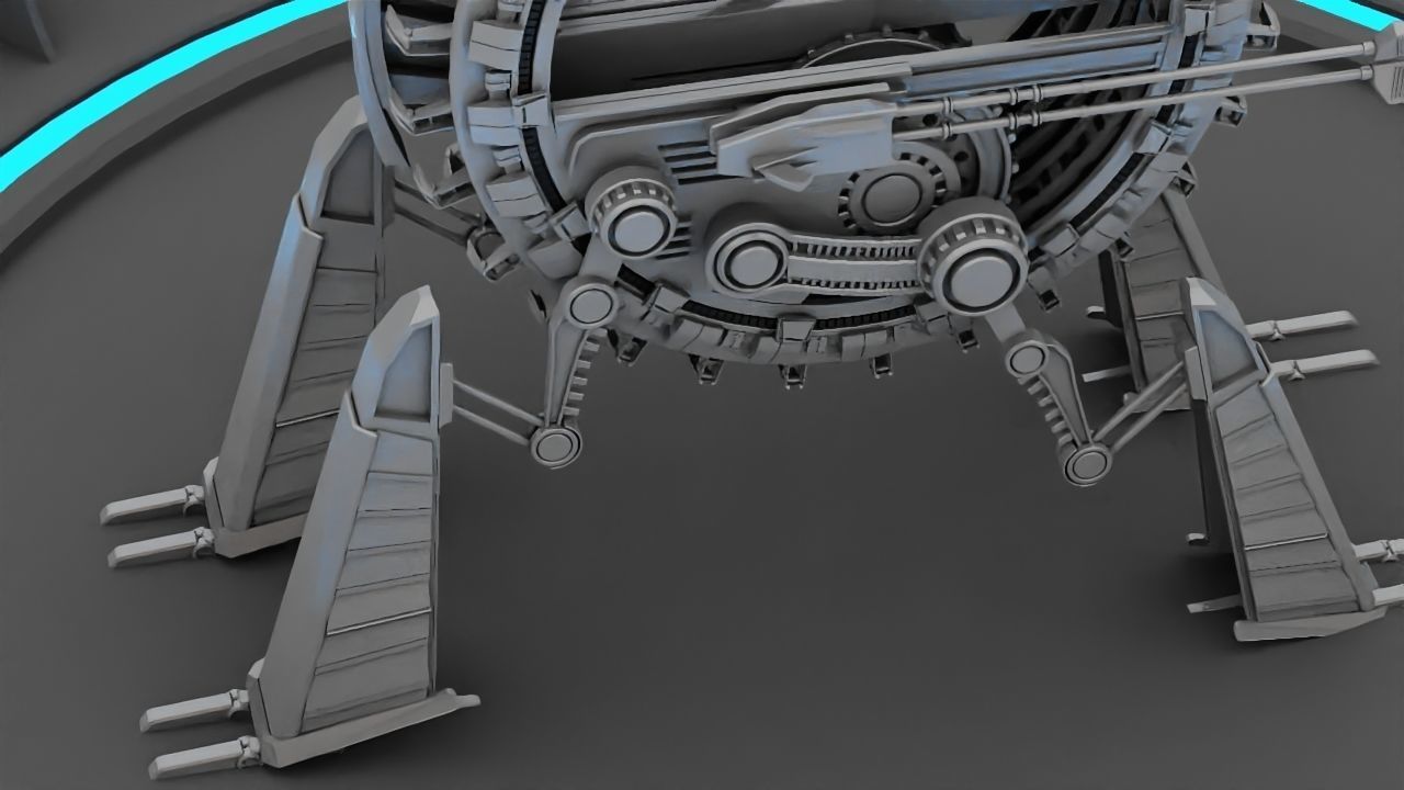 GRIEVOUS VEHICLE  rigged animated 3D model_20