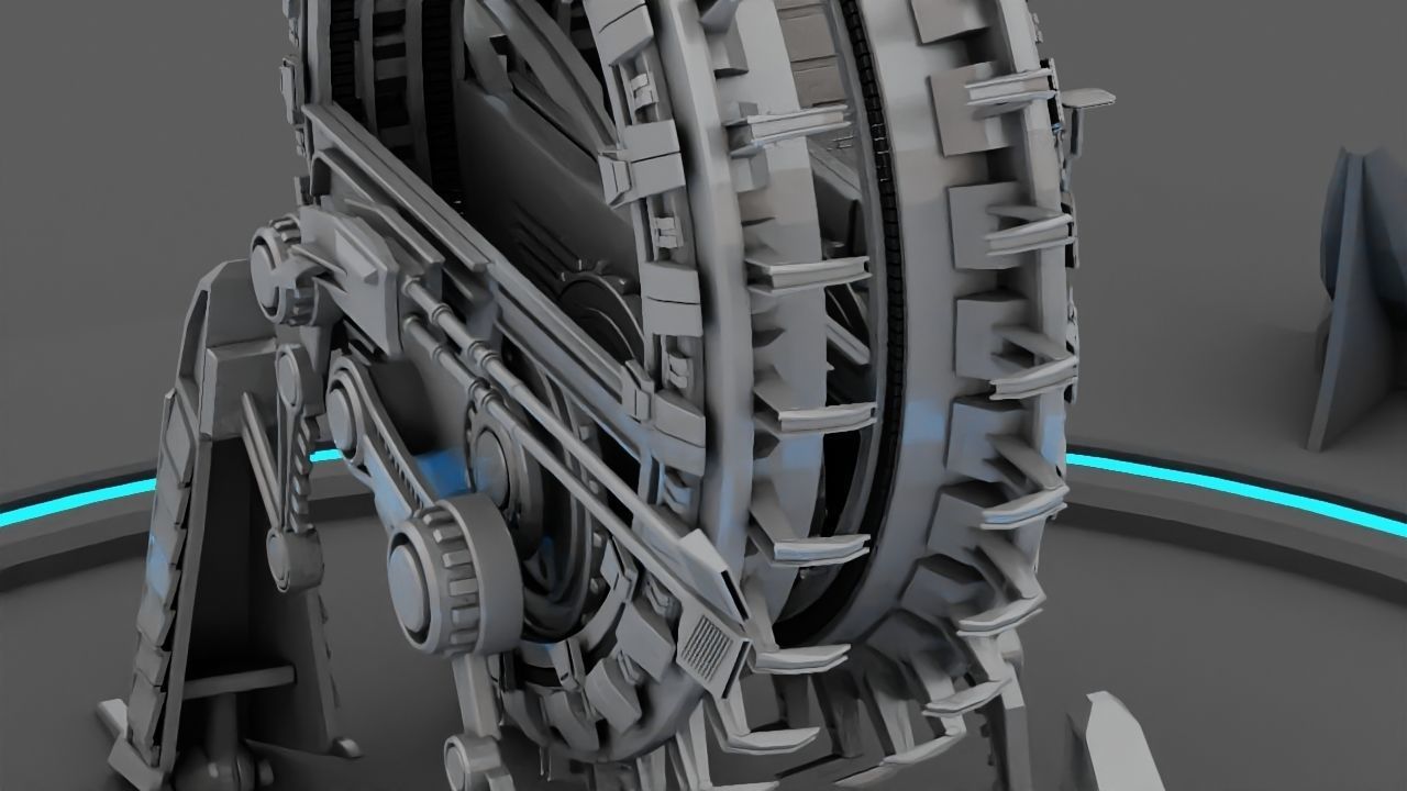 GRIEVOUS VEHICLE  rigged animated 3D model_15