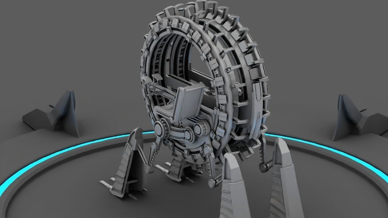 GRIEVOUS VEHICLE  rigged animated 3D model_10