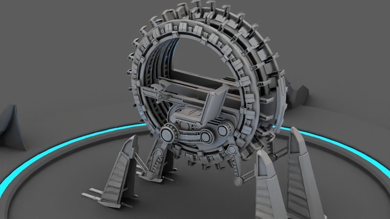 GRIEVOUS VEHICLE  rigged animated 3D model_9