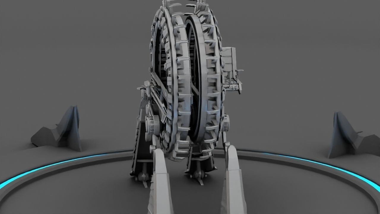 GRIEVOUS VEHICLE  rigged animated 3D model_2