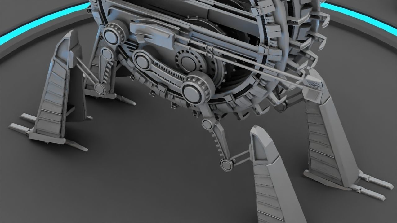 GRIEVOUS VEHICLE  rigged animated 3D model_21
