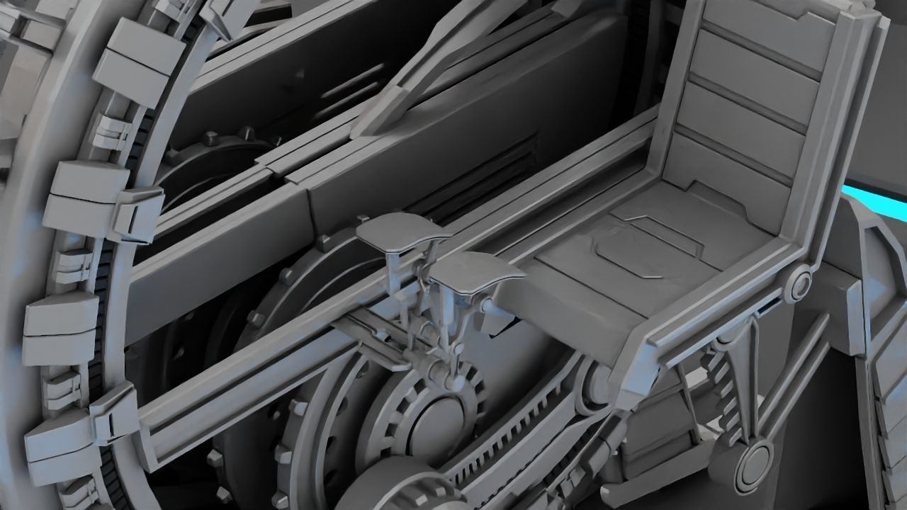 GRIEVOUS VEHICLE  rigged animated 3D model_16