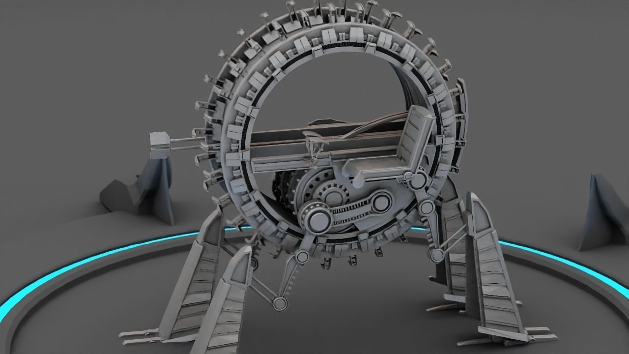 GRIEVOUS VEHICLE  rigged animated 3D model_7