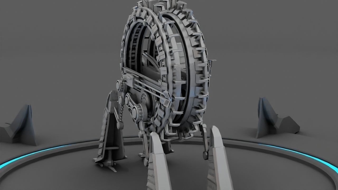 GRIEVOUS VEHICLE  rigged animated 3D model_1