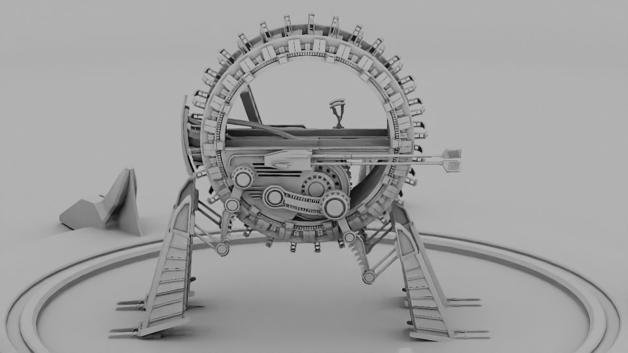 GRIEVOUS VEHICLE  rigged animated 3D model_30