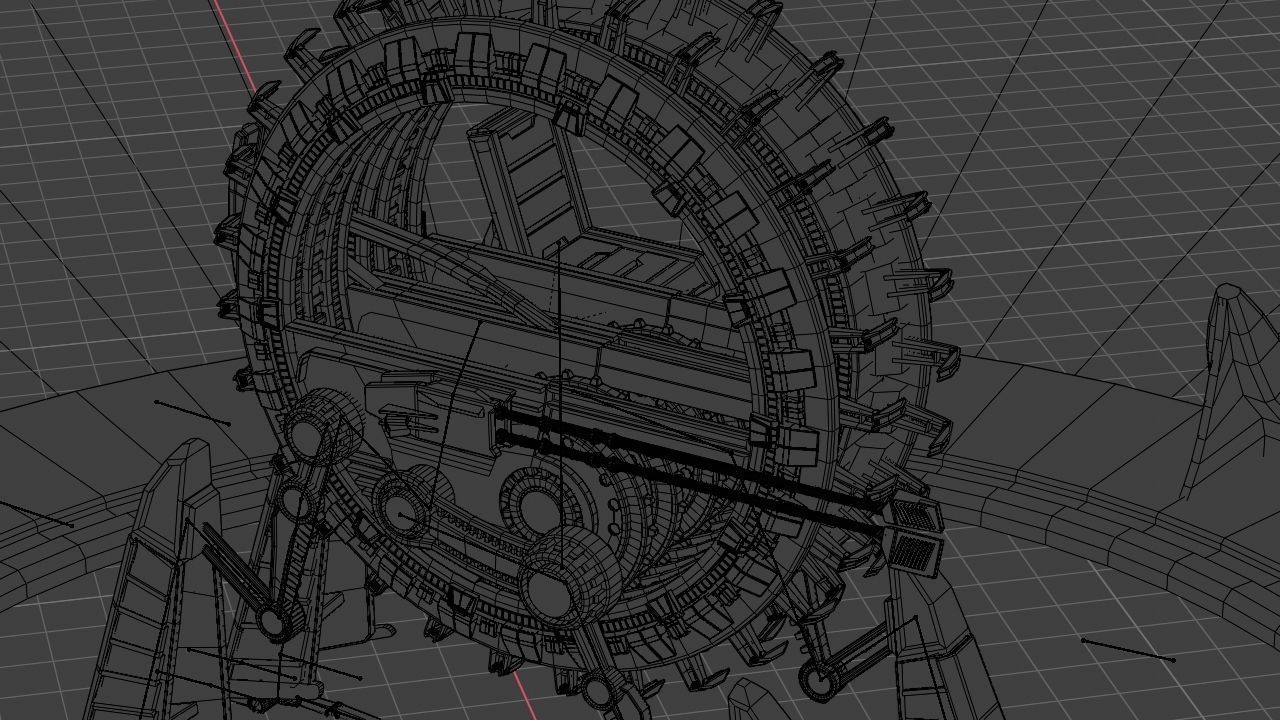 GRIEVOUS VEHICLE  rigged animated 3D model_36
