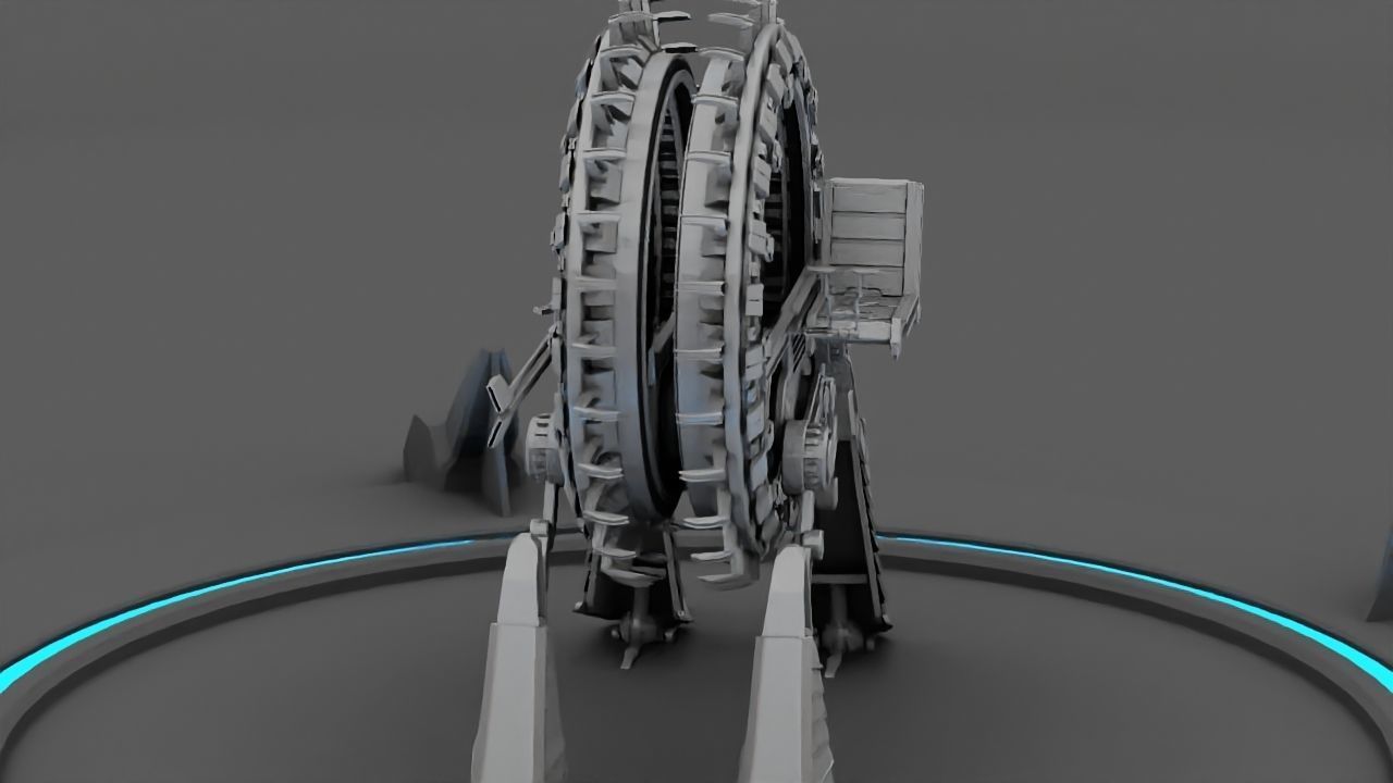 GRIEVOUS VEHICLE  rigged animated 3D model_3