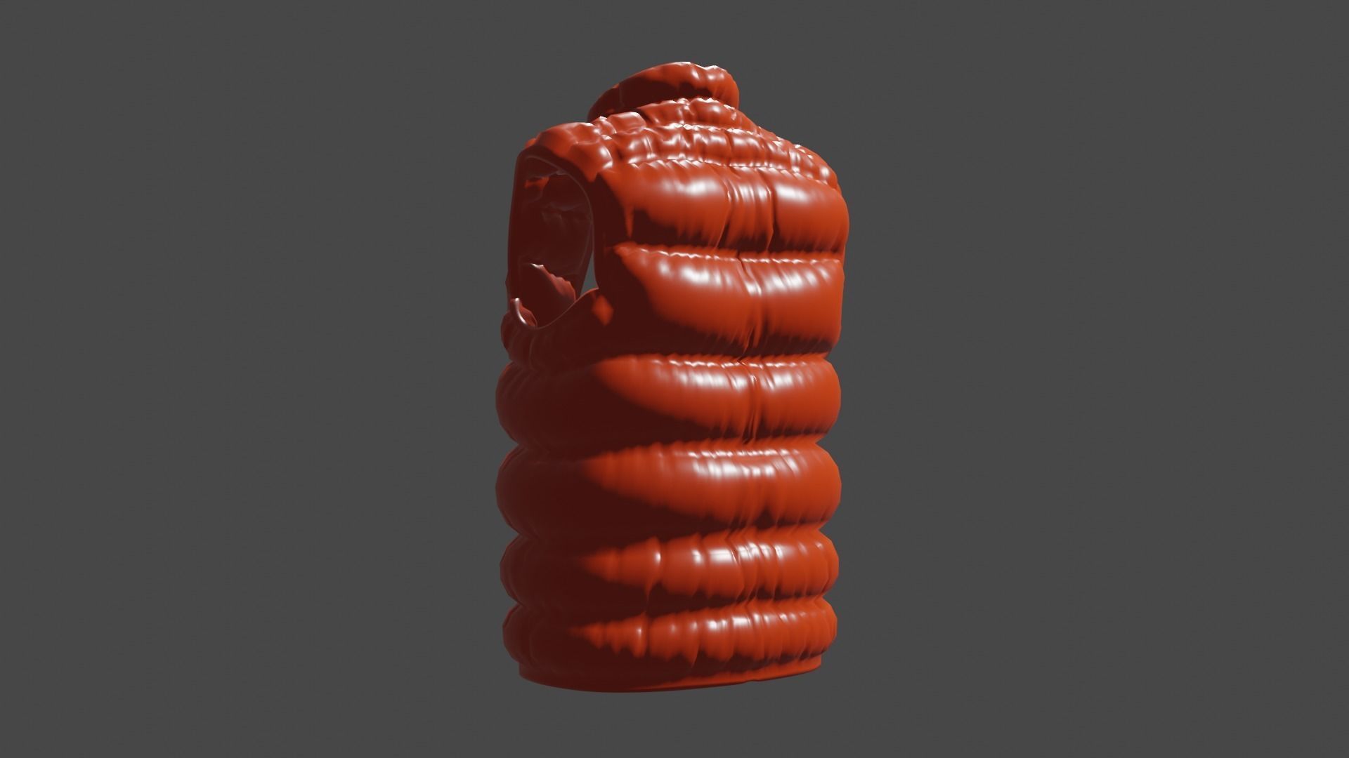 Puffer Jacket 3D model_2