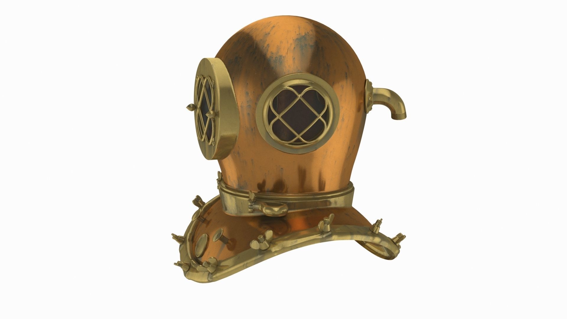 Scuba helmet 3D model_7