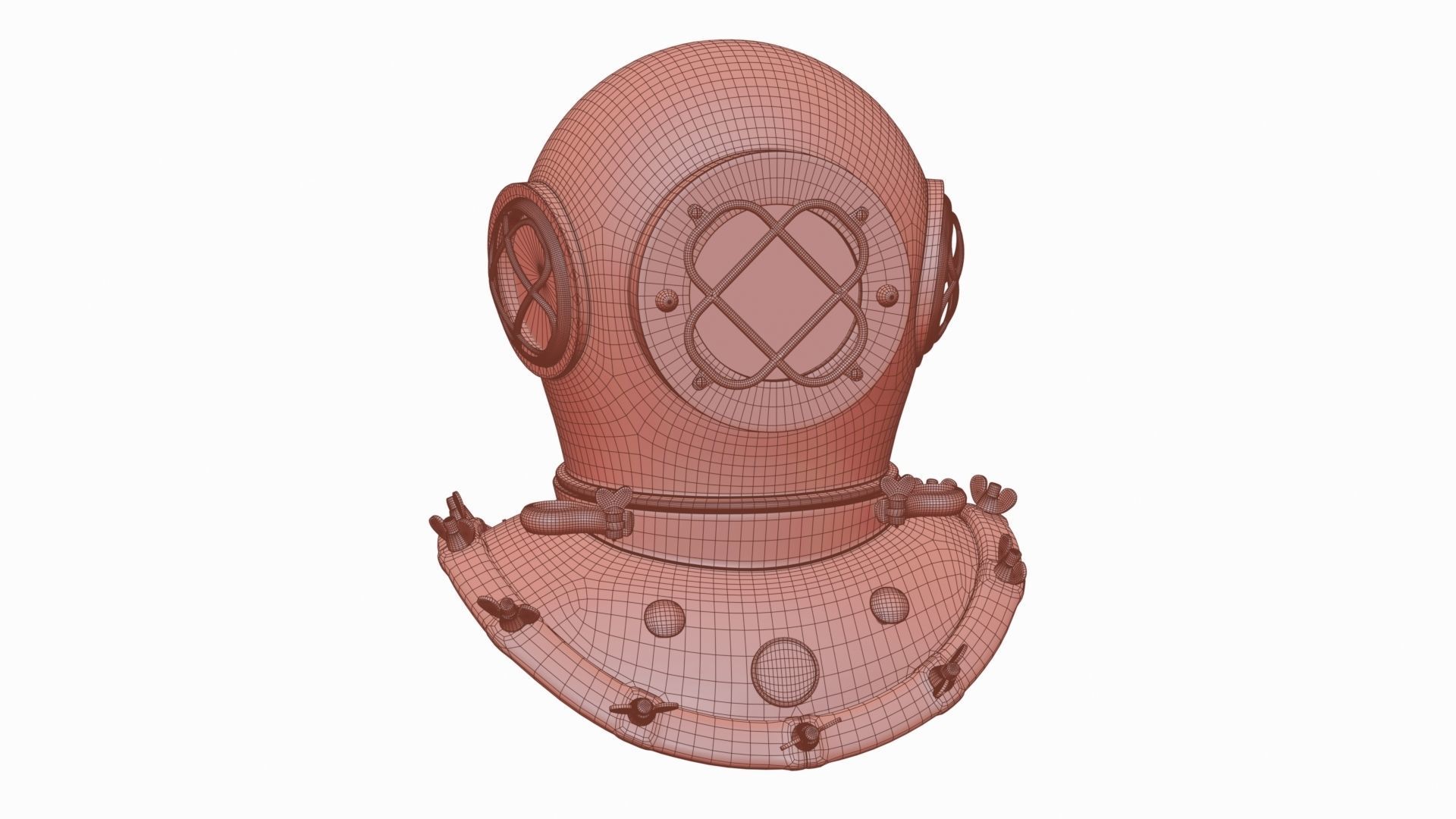 Scuba helmet 3D model_34