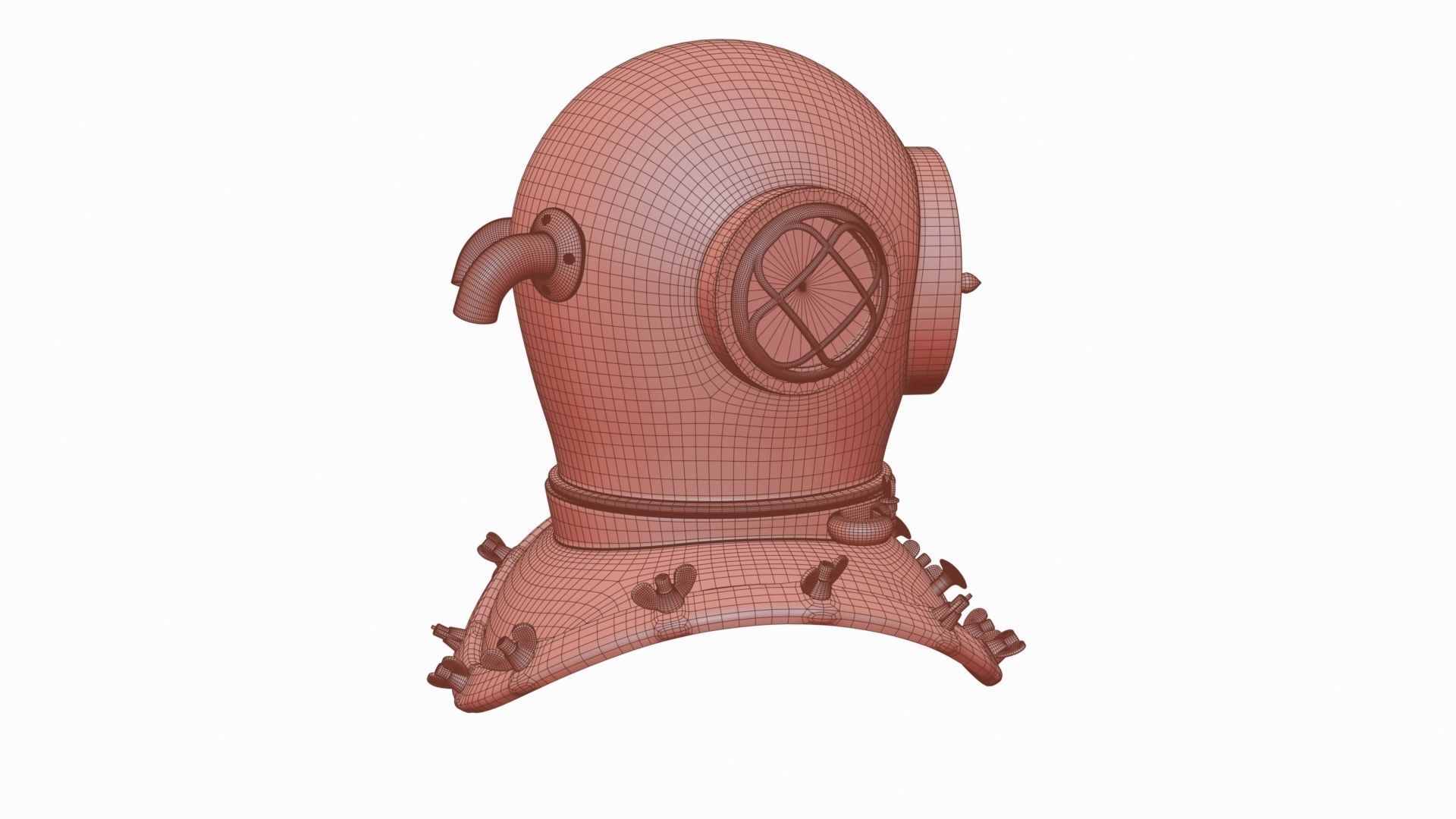 Scuba helmet 3D model_29
