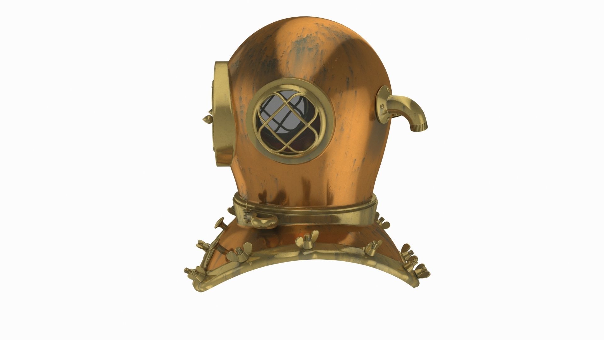 Scuba helmet 3D model_8