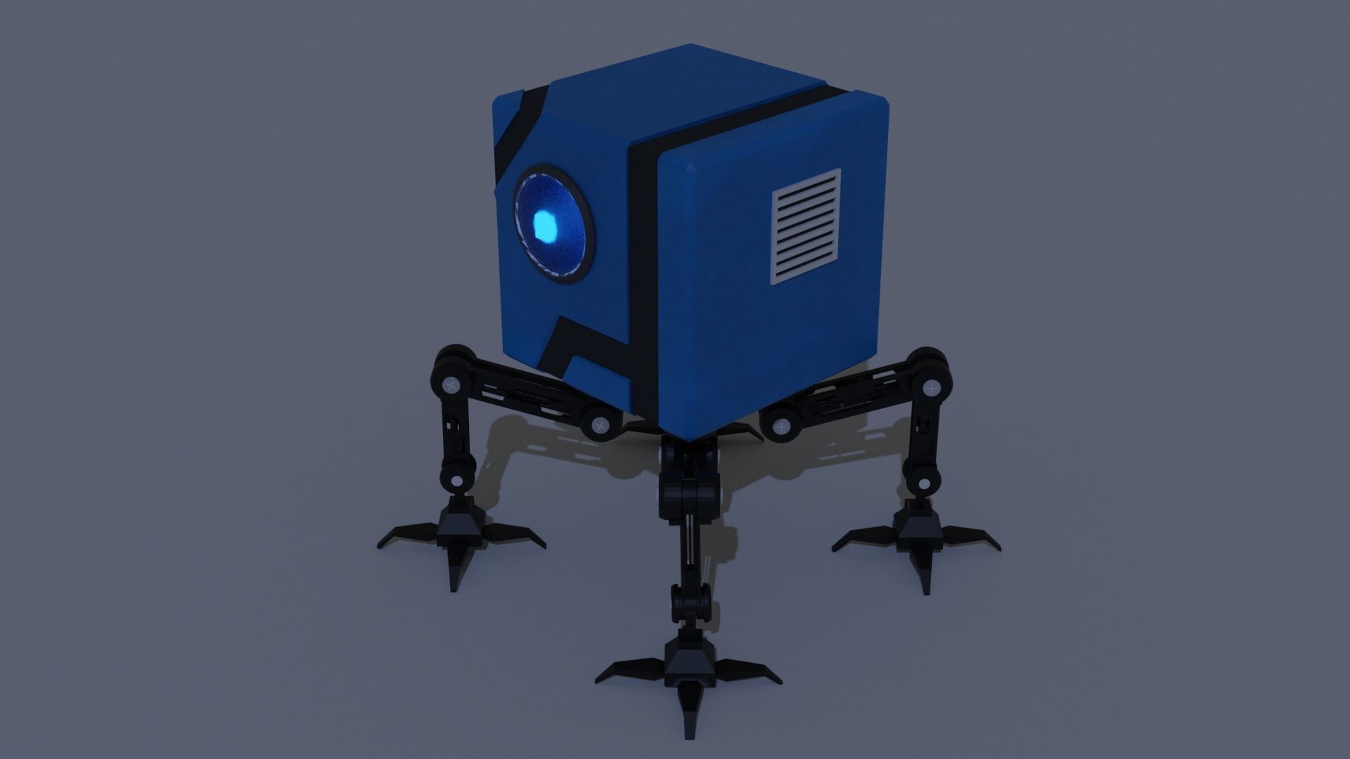 Cub Robot  Free 3D model_1