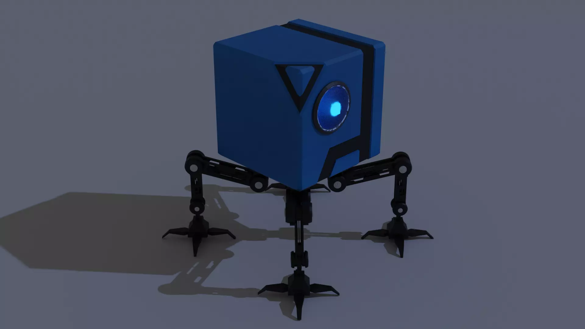 Cub Robot  Free 3D model_0