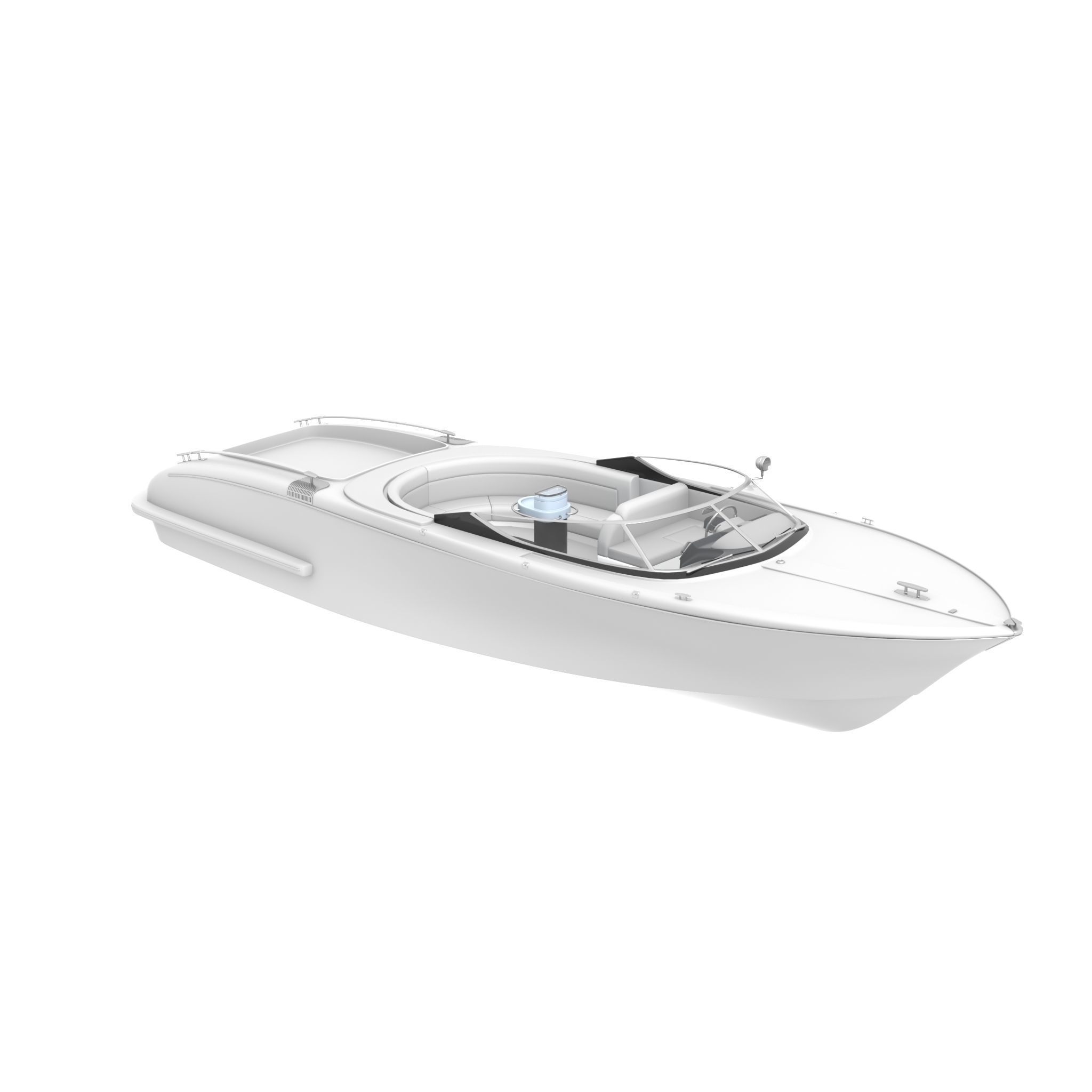 NEW YACHT Low-poly 3D model_45