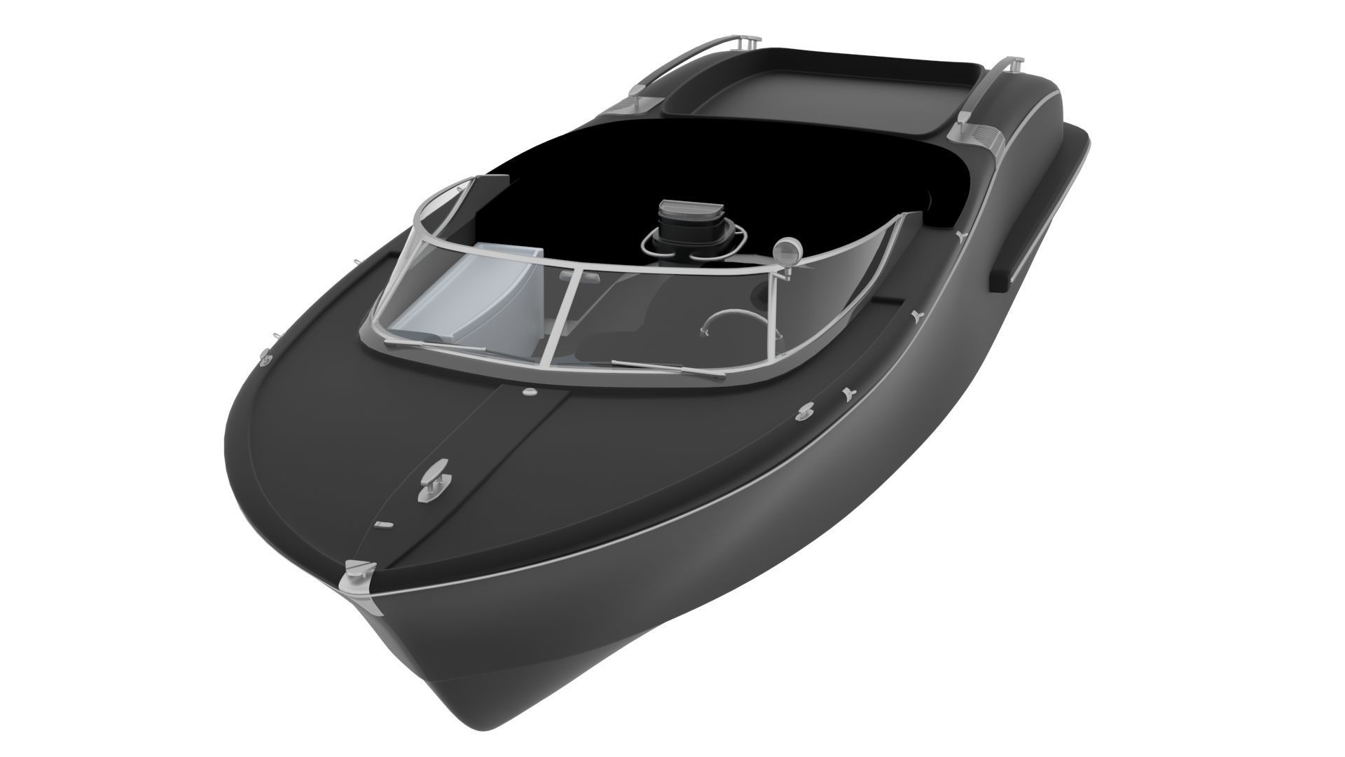 NEW YACHT Low-poly 3D model_1