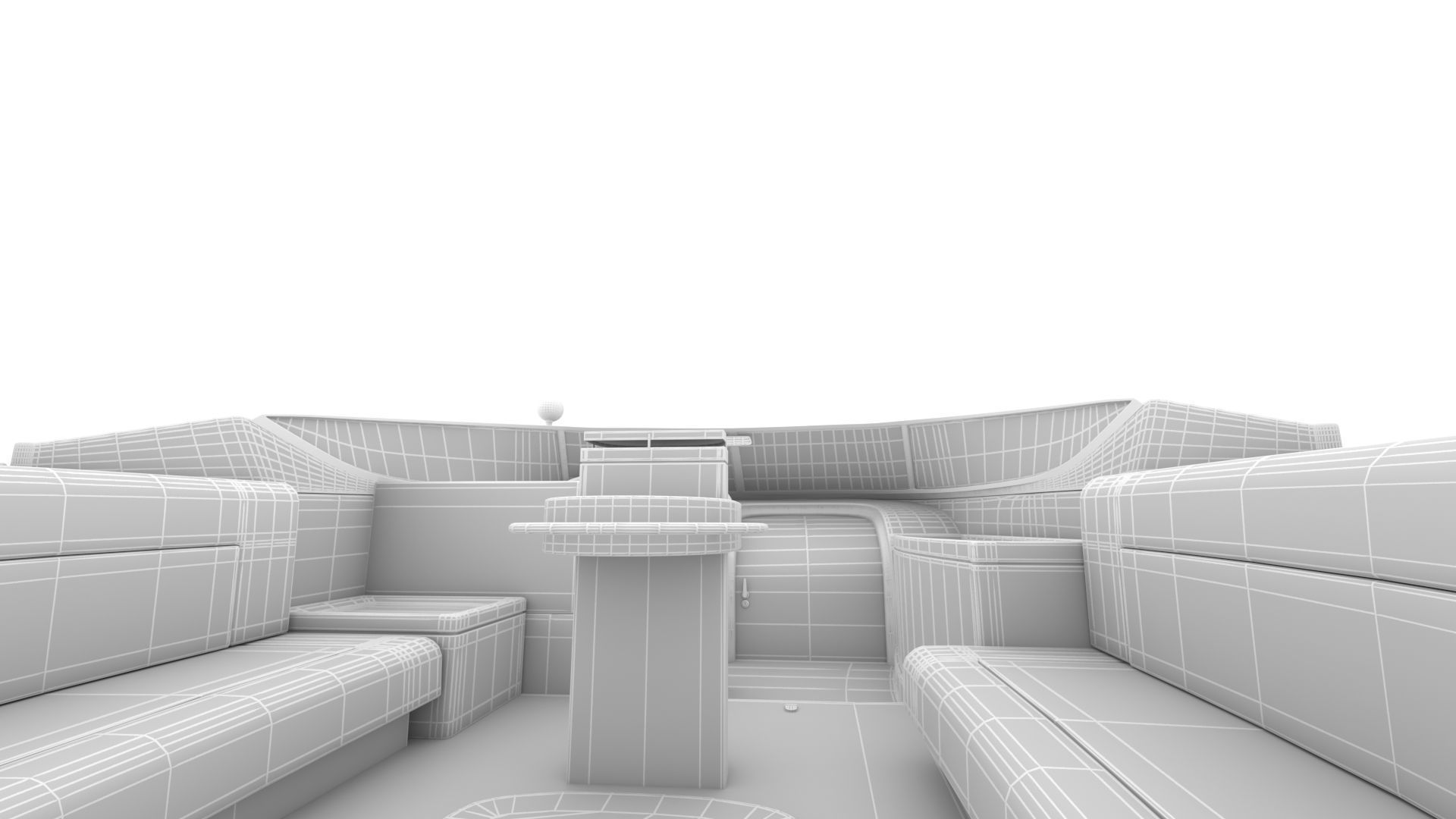 NEW YACHT Low-poly 3D model_17