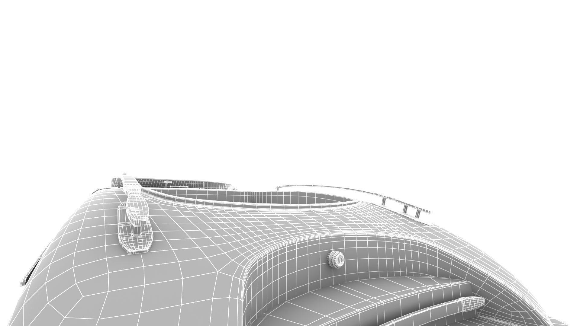 NEW YACHT Low-poly 3D model_19