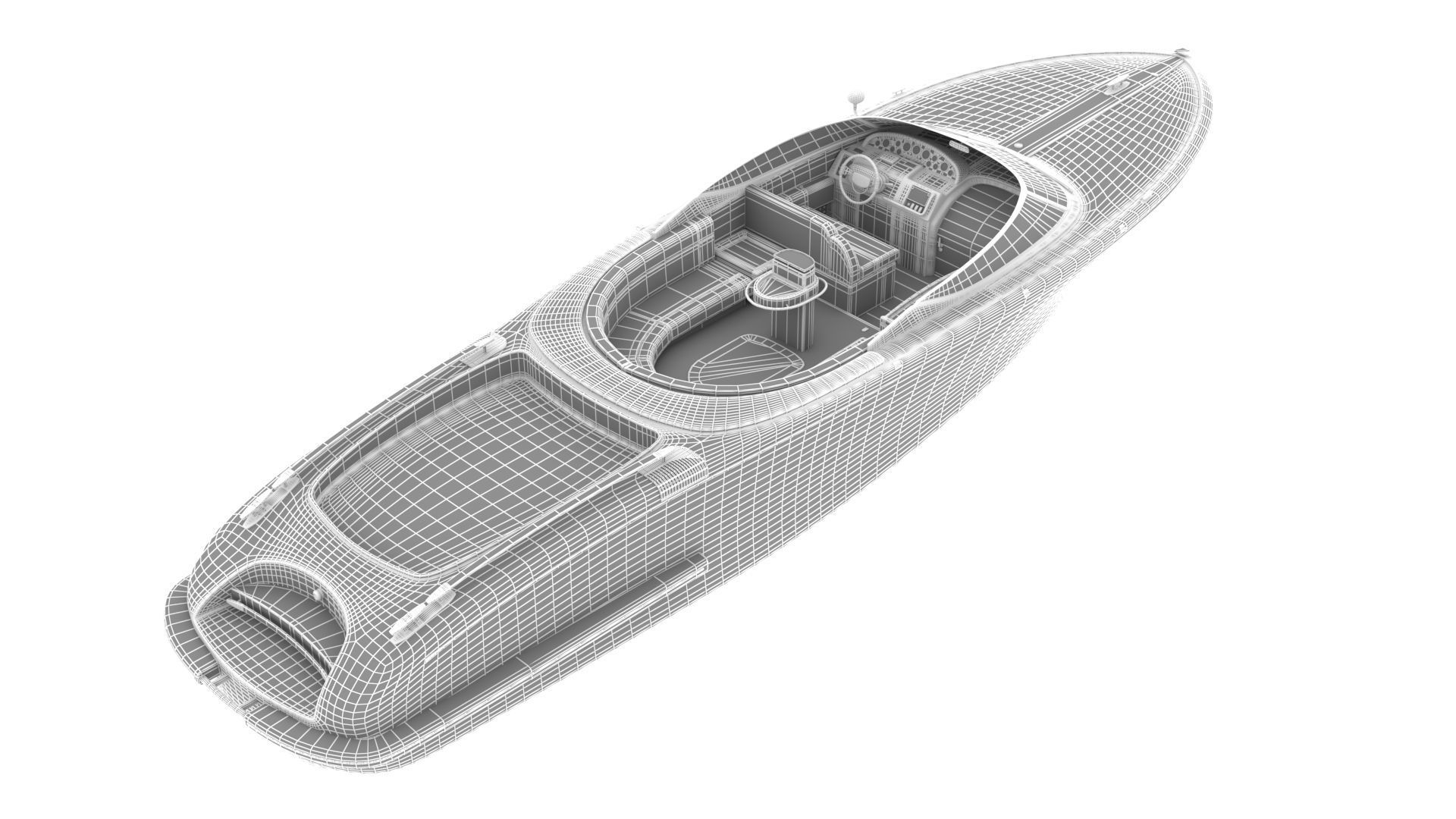 NEW YACHT Low-poly 3D model_33