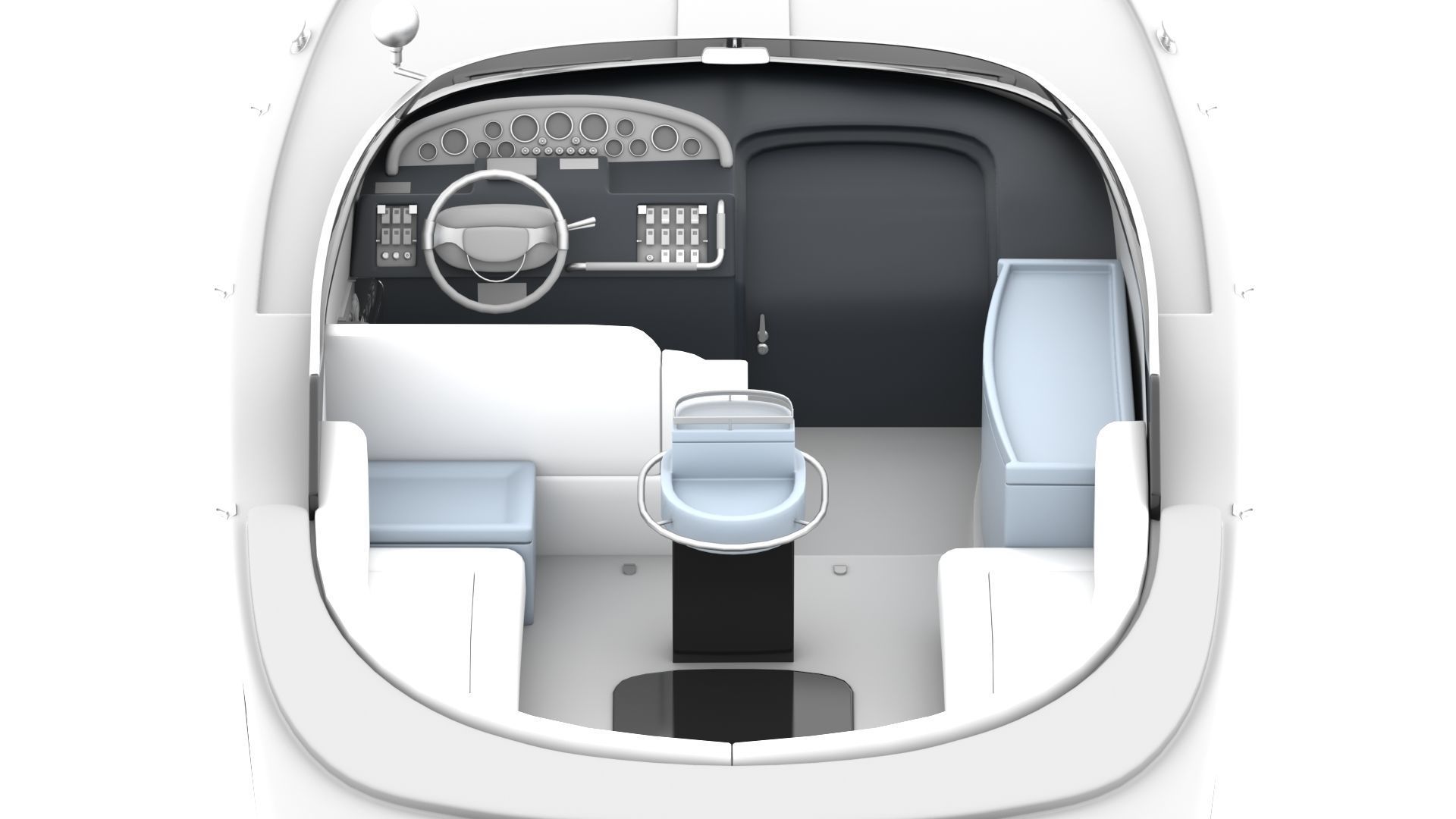 NEW YACHT Low-poly 3D model_8