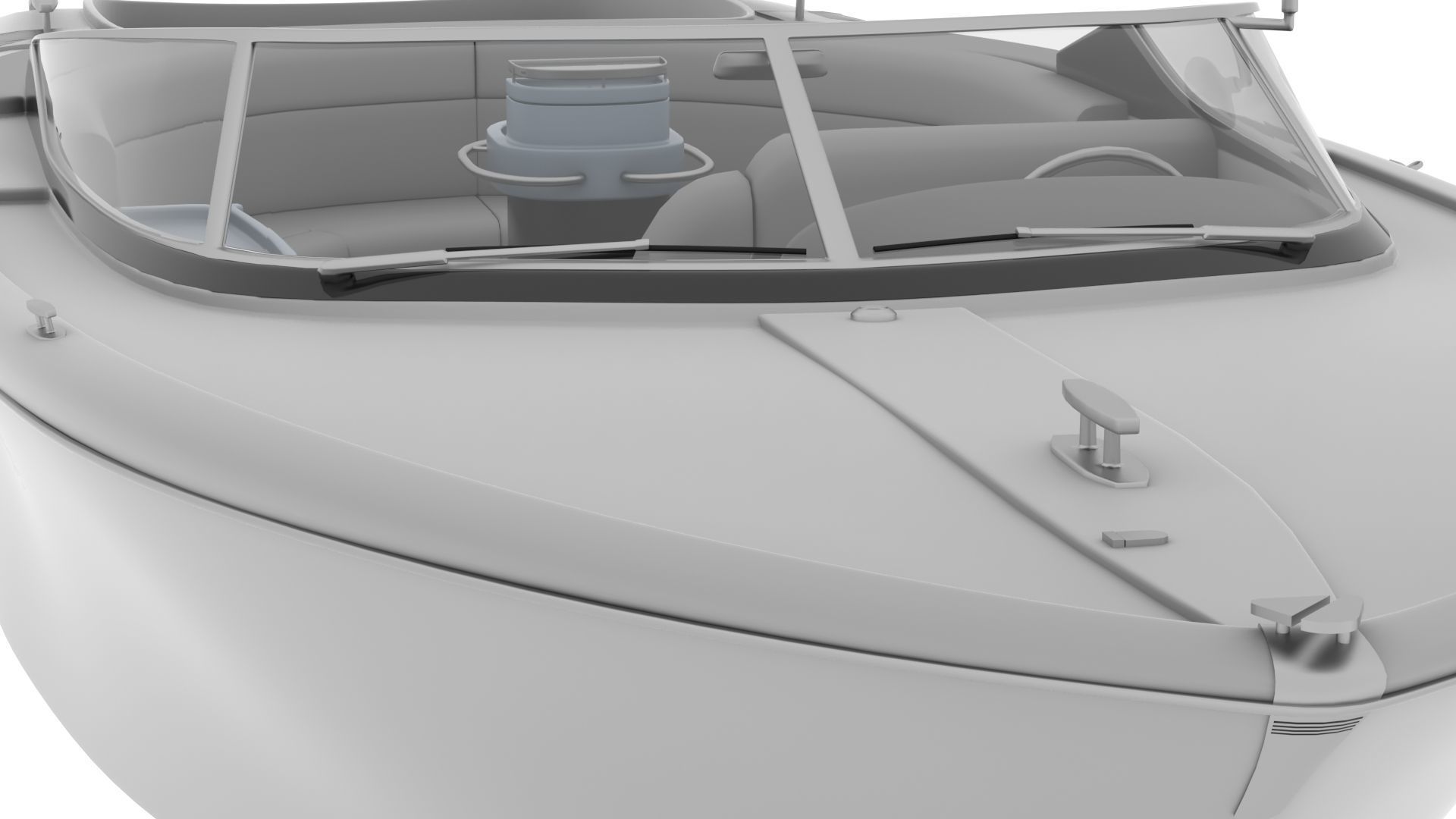 NEW YACHT Low-poly 3D model_6
