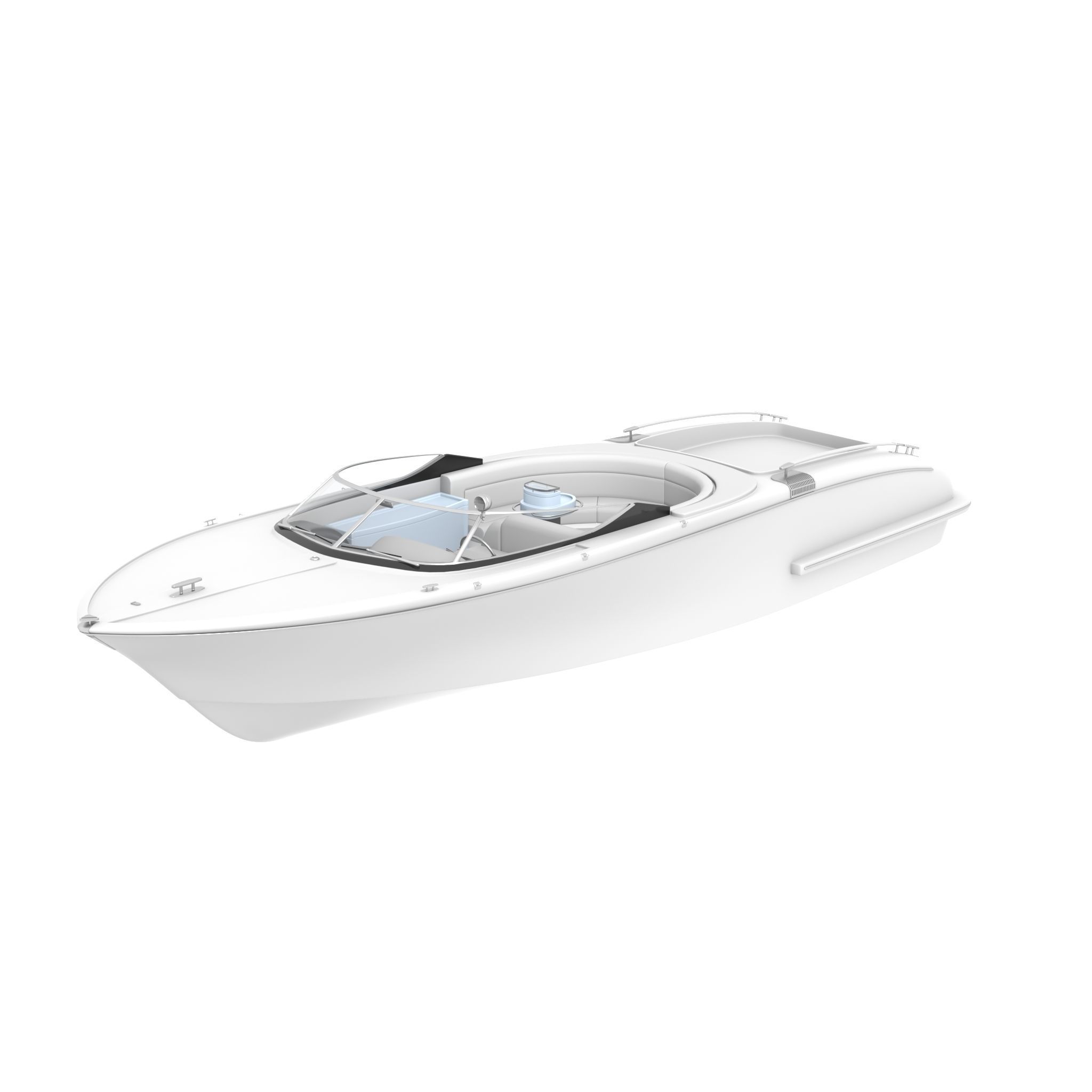 NEW YACHT Low-poly 3D model_44