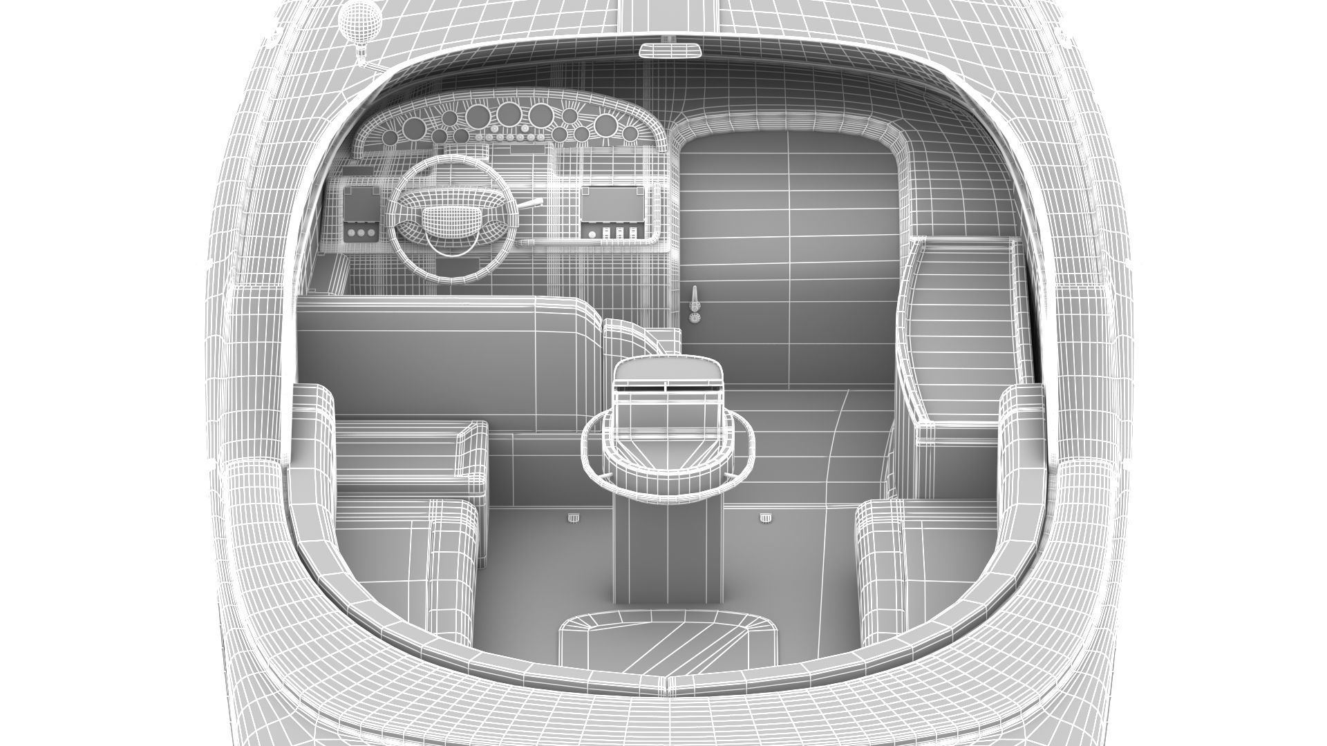 NEW YACHT Low-poly 3D model_9