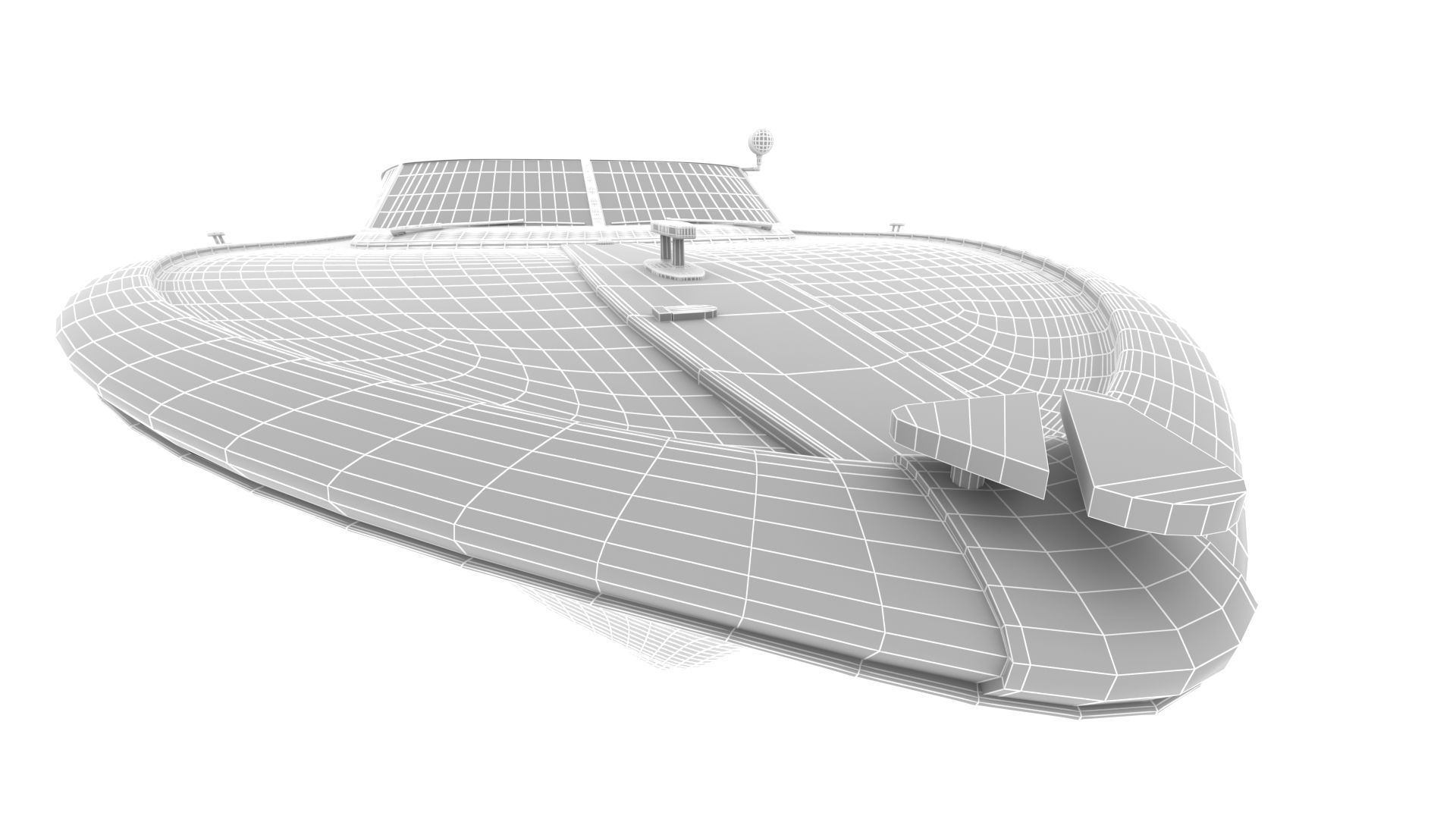 NEW YACHT Low-poly 3D model_21