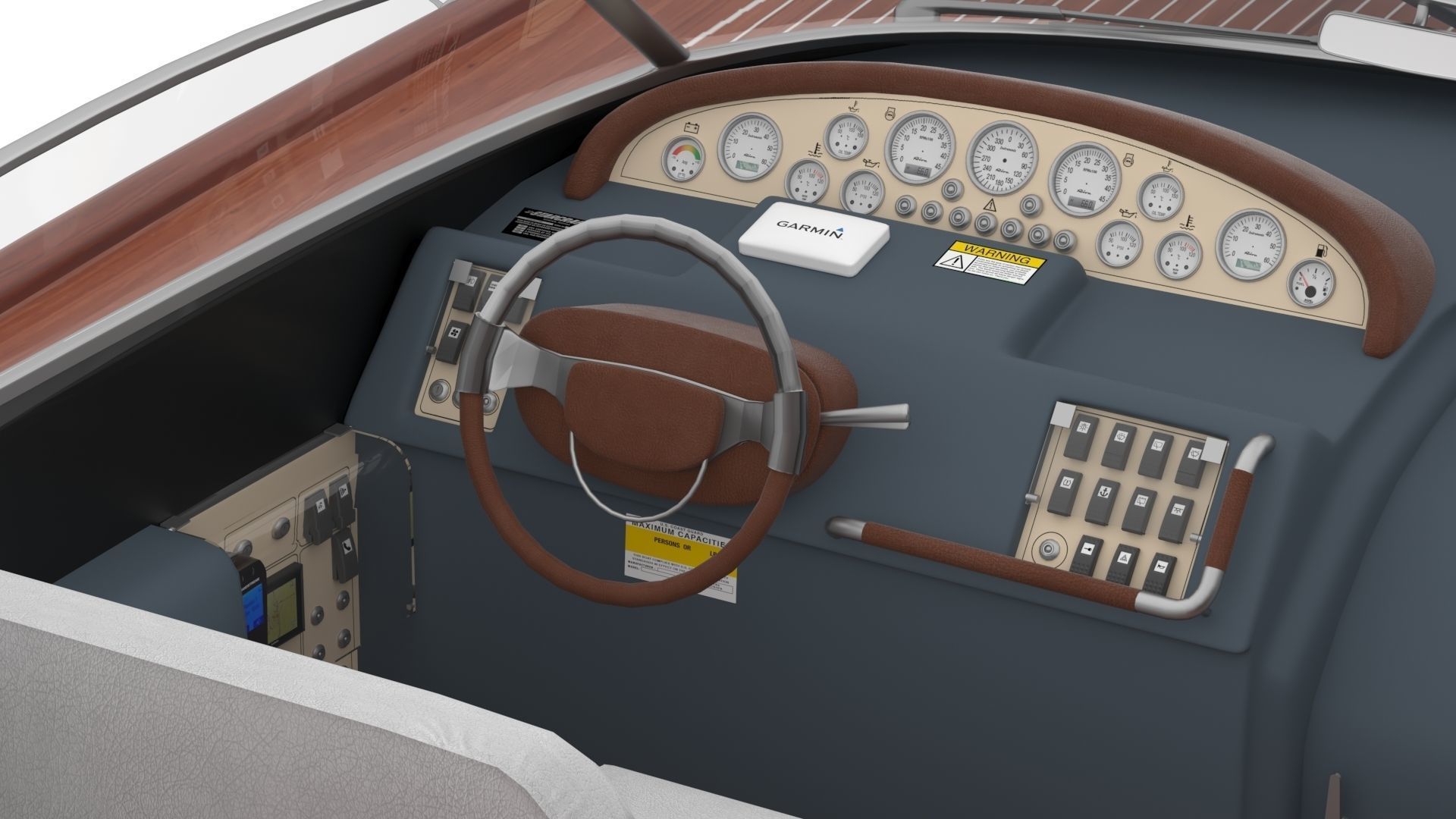 NEW YACHT Low-poly 3D model_3