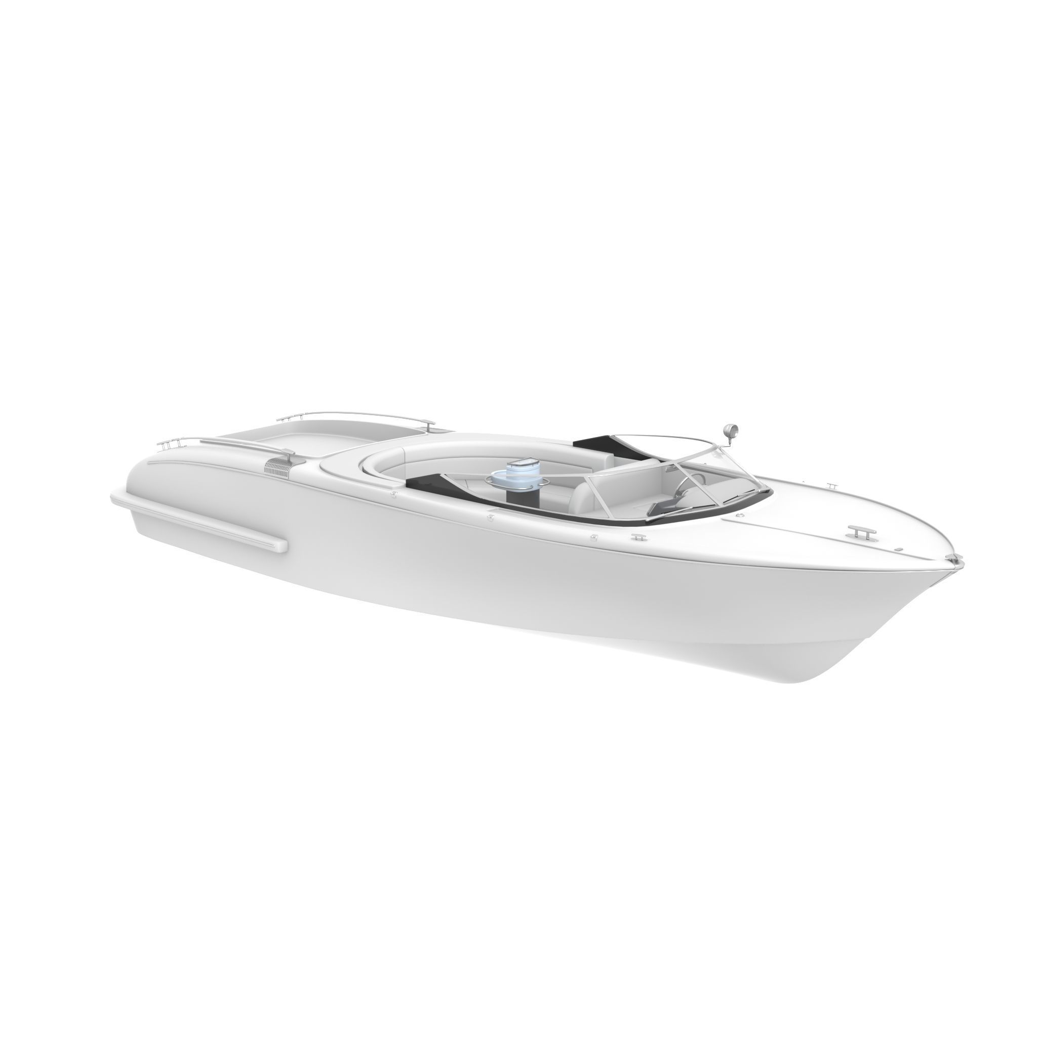 NEW YACHT Low-poly 3D model_27