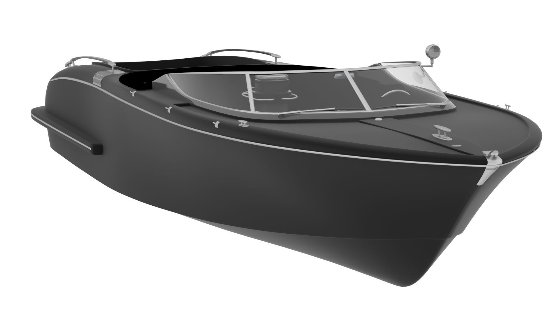 NEW YACHT Low-poly 3D model_39