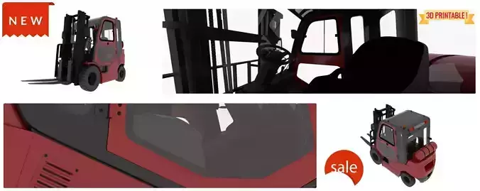 NEW AWESOME FORKLIFT  3D print model