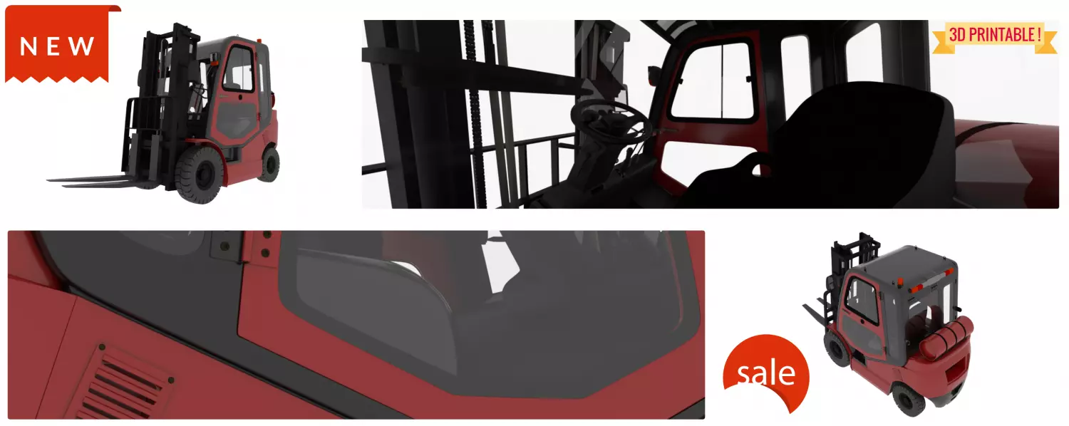 NEW AWESOME FORKLIFT 3D print model