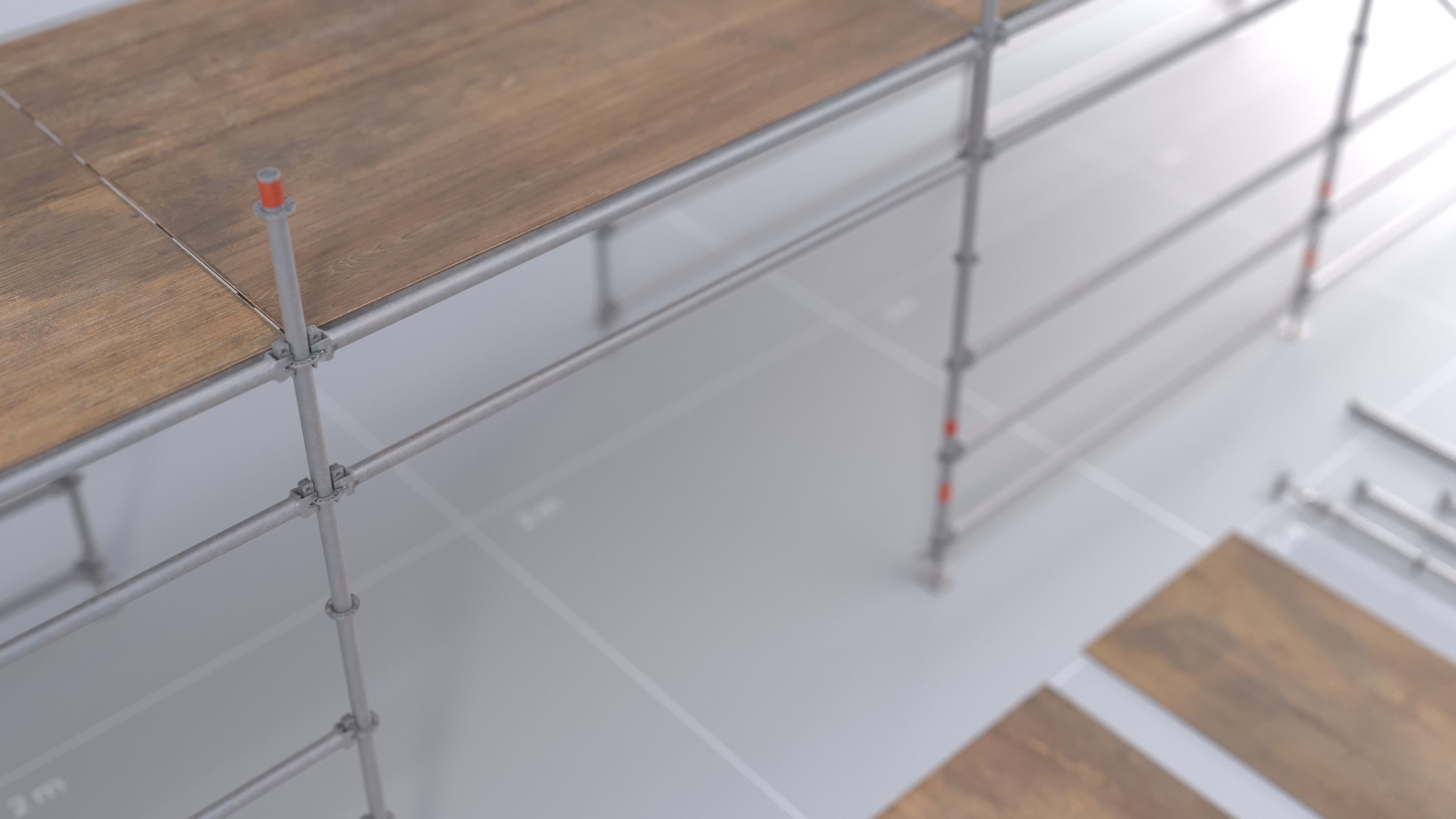 Toronto Construction Scaffold 01 3D model_2