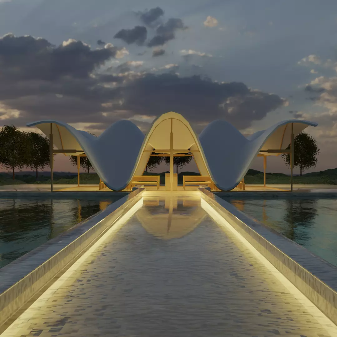 Architectural building Free 3D model