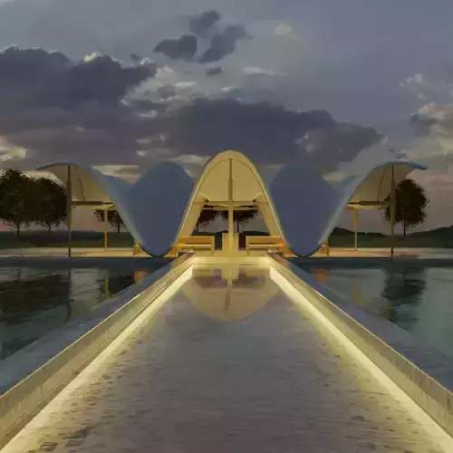 Architectural building Free 3D model