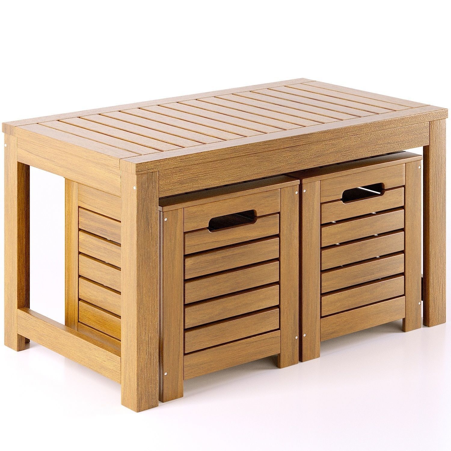 Bench and boxes for the garden Garden LaRedoute 3D model_2