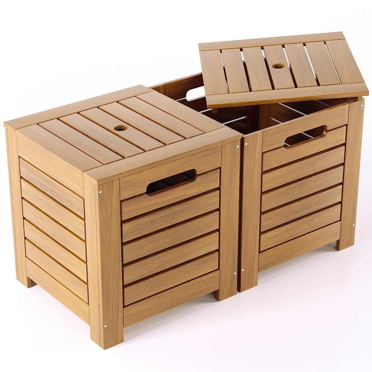 Bench and boxes for the garden Garden LaRedoute 3D model_4