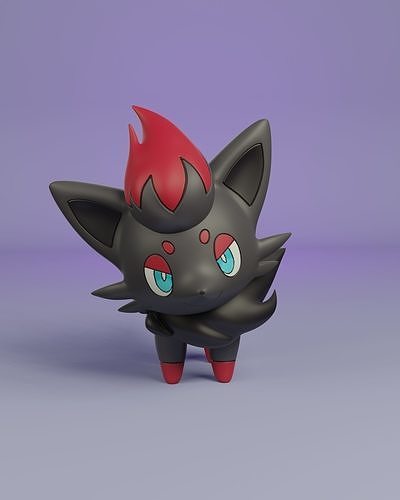 pokemon zorua 3D print model