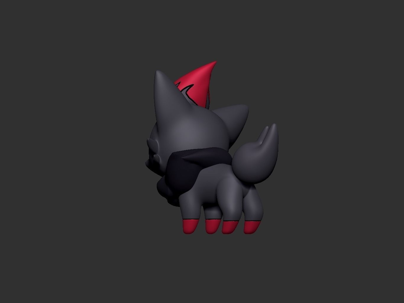 pokemon zorua 3D print model_5