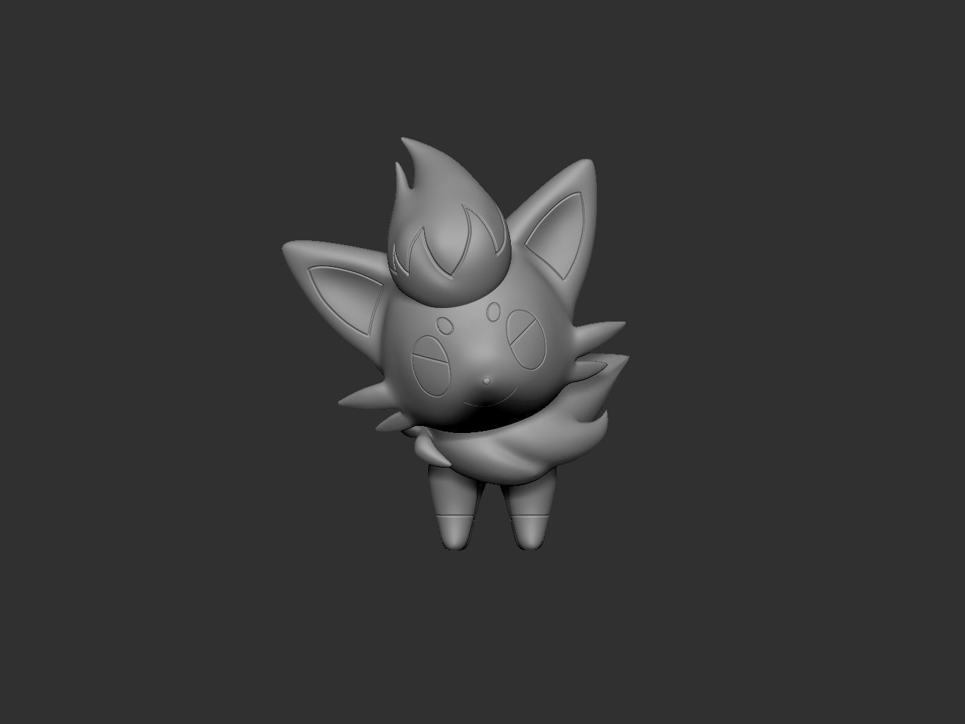 pokemon zorua 3D print model_2