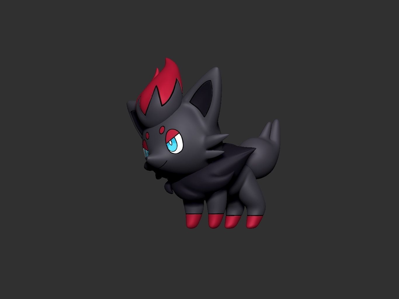 pokemon zorua 3D print model_3