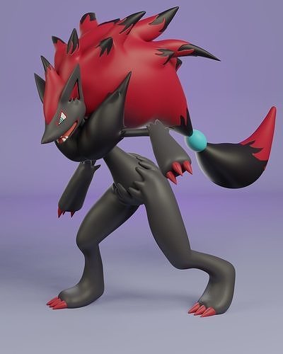 pokemon zoroark 3D print model