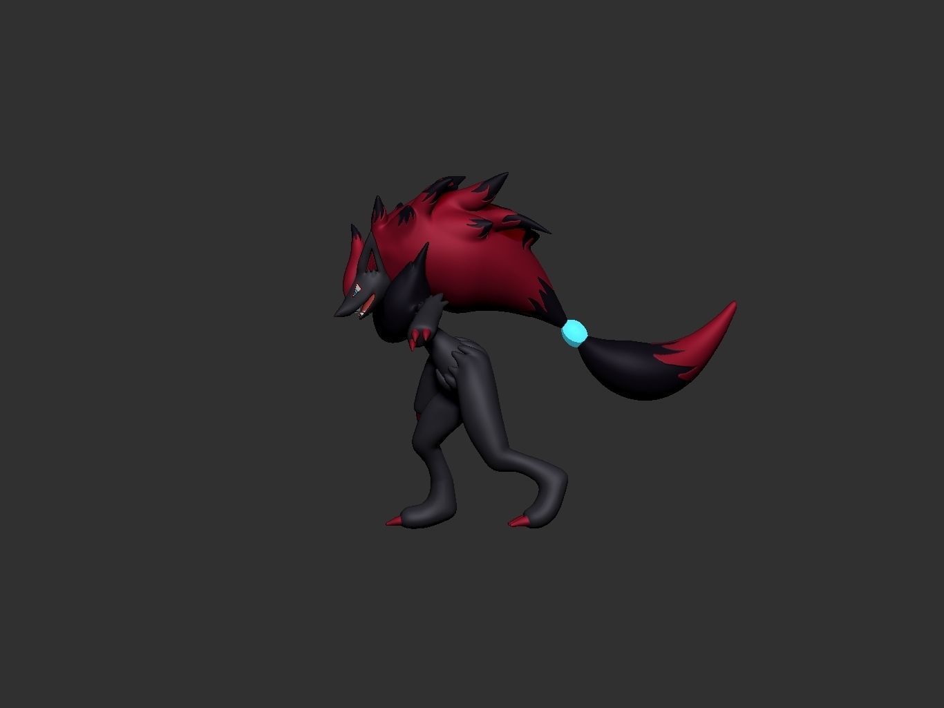 pokemon zorua evolution pack 3D print model_3